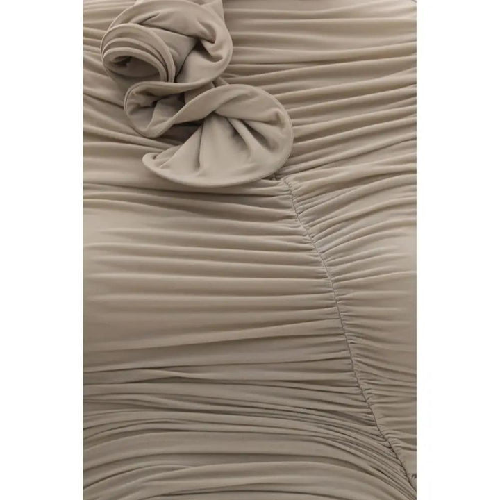 Magda Butrym Beige Copper Cocktail Dress