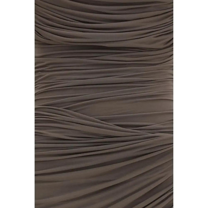 Magda Butrym Brown Copper Cocktail Dress