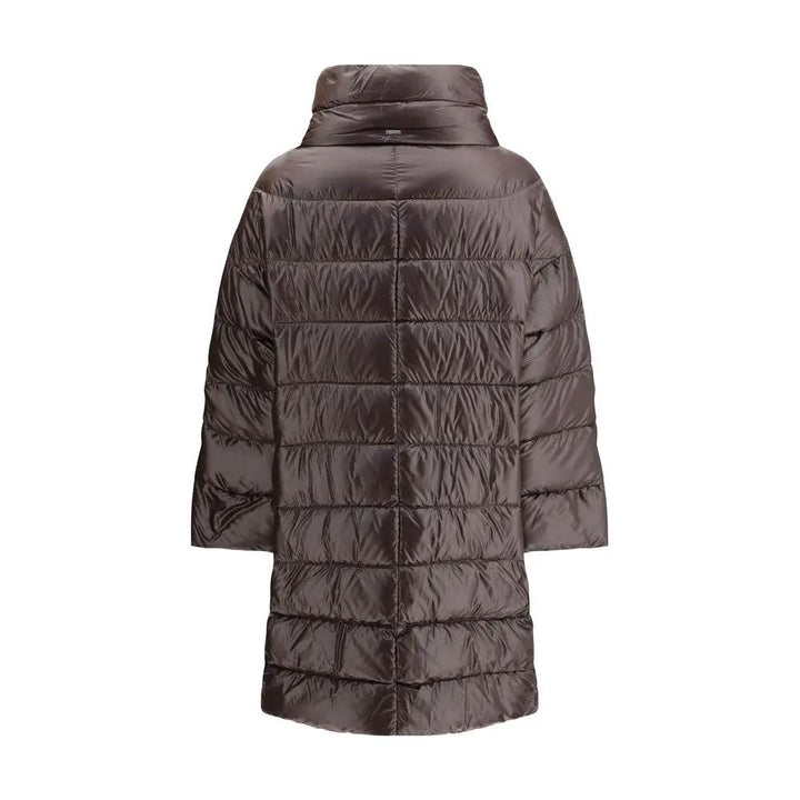 Herno Brown Polyester Full-Length Jacket