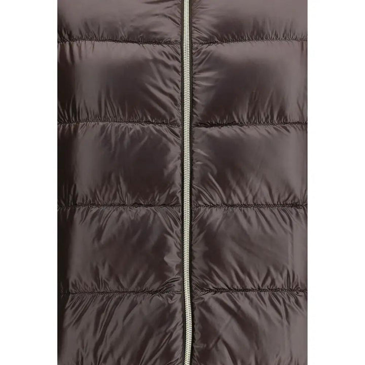 Herno Brown Polyester Full-Length Jacket