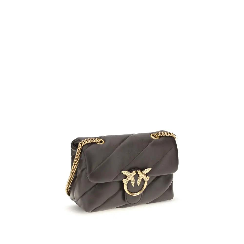 PINKO Sample Sale | PINKO Brown Calf Leather Bos Taurus Shoulder Bag - | Designer outlet