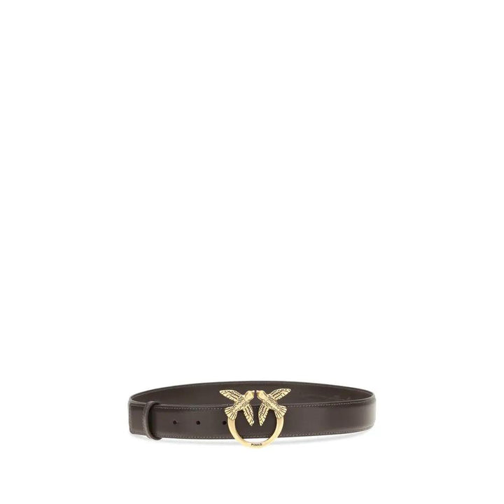 PINKO Brown Calf Leather Bos Taurus Regular Belt