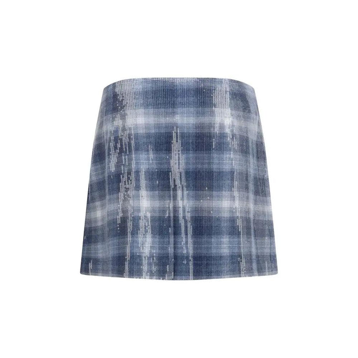 PINKO Blue Polyester Mini Skirt