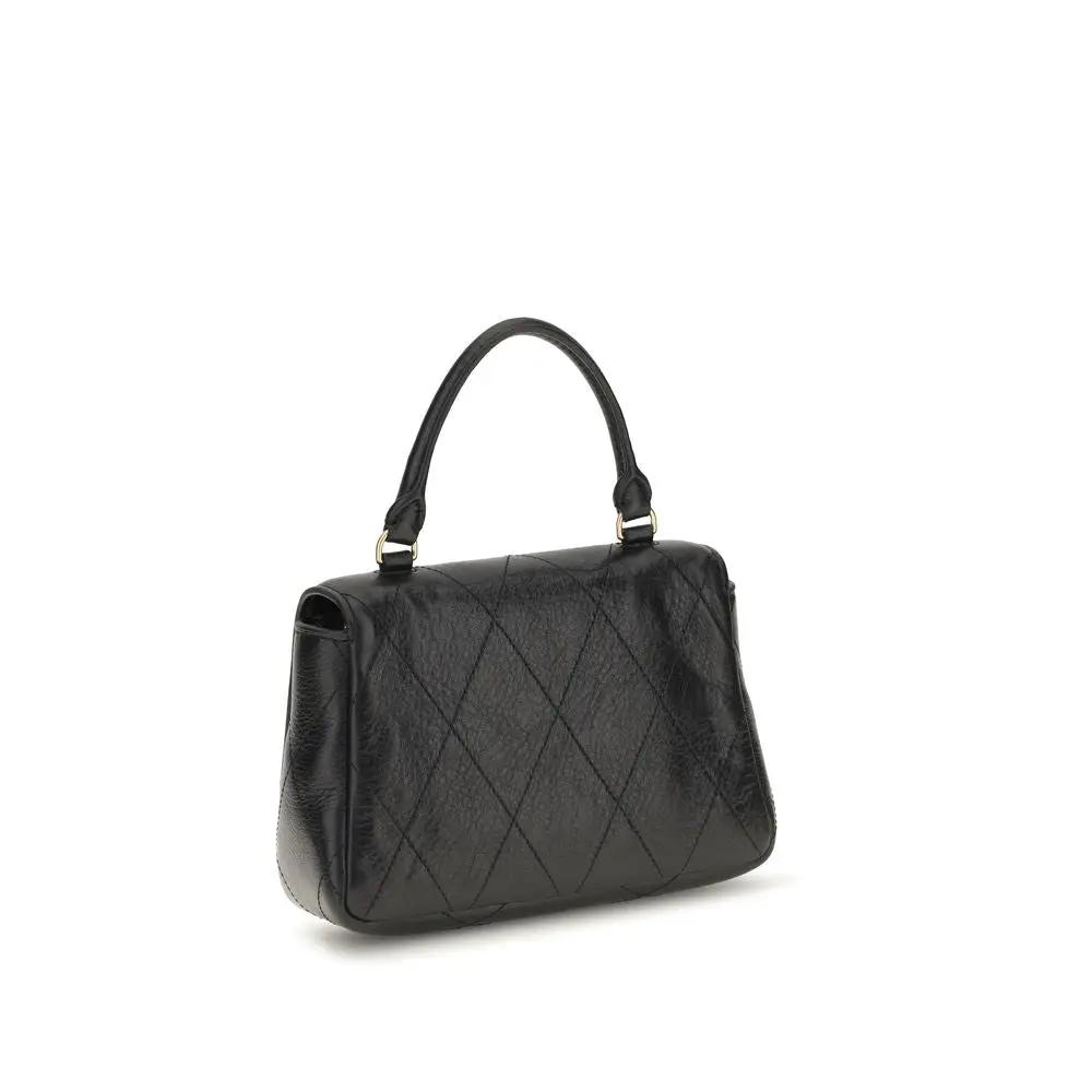 Tory Burch Black Calf Leather Bos Taurus Handbag