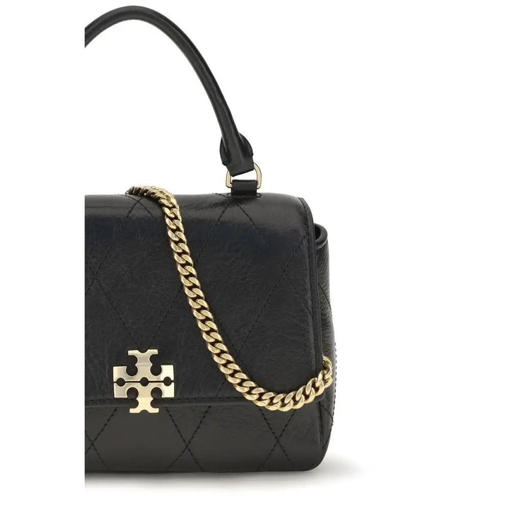 Tory Burch Black Calf Leather Bos Taurus Handbag