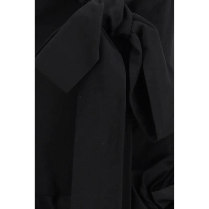 Magda Butrym Black Cotton Cocktail Dress