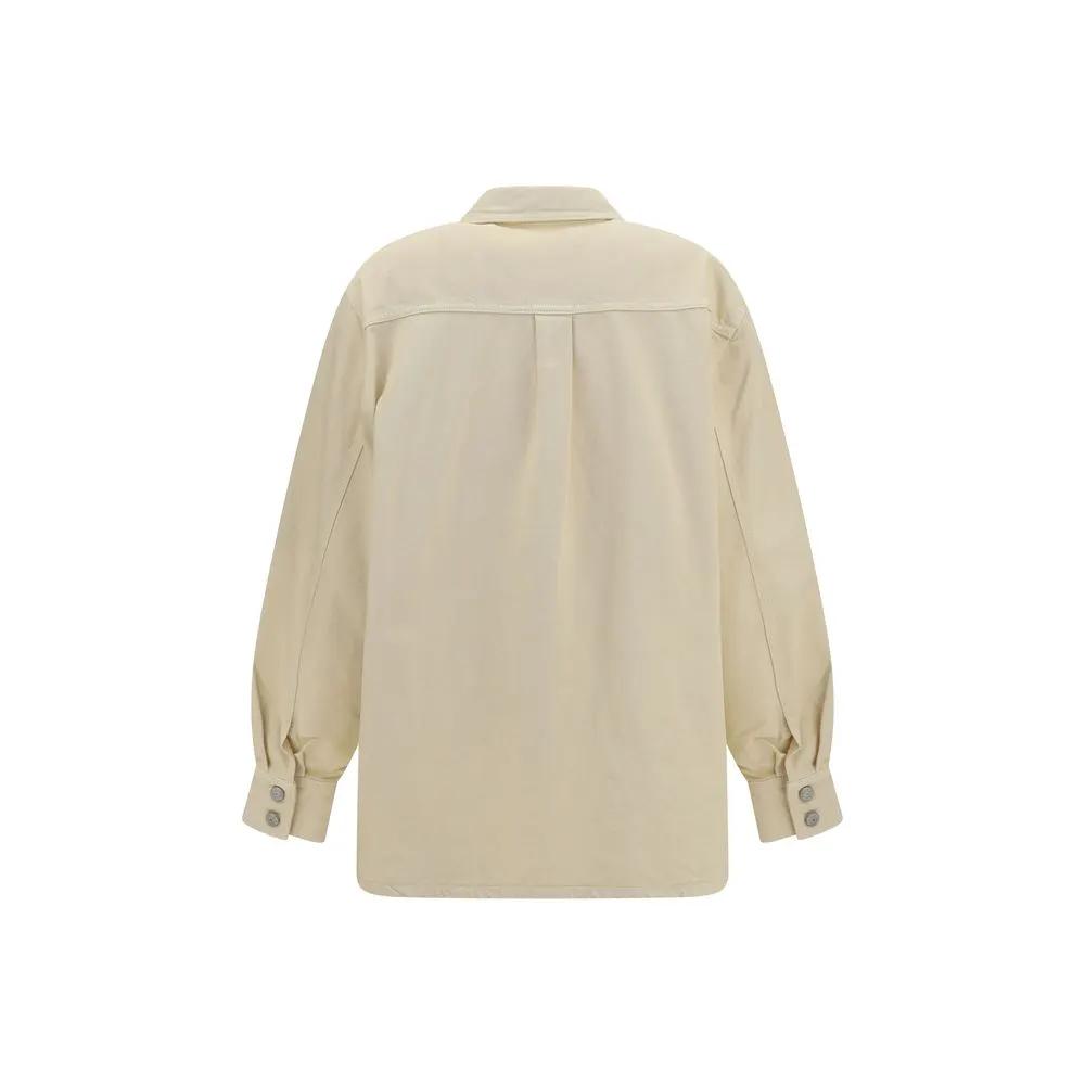 Magda Butrym Sample Sale | Magda Butrym Beige Denim Shirt - | Designer outlet