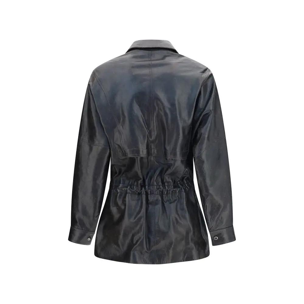 Magda Butrym Sample Sale | Magda Butrym Black Lambskin Leather Jacket - | Designer outlet