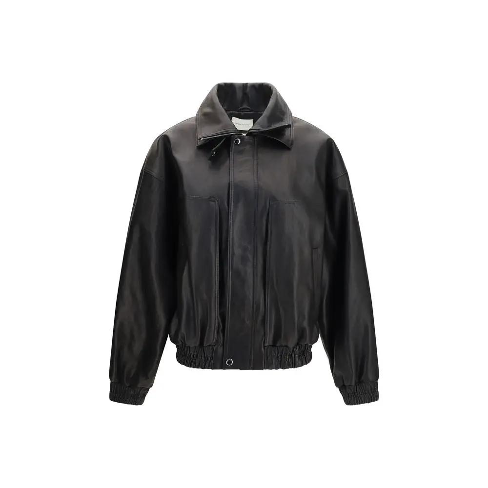 Magda Butrym Black Lambskin Leather Jacket