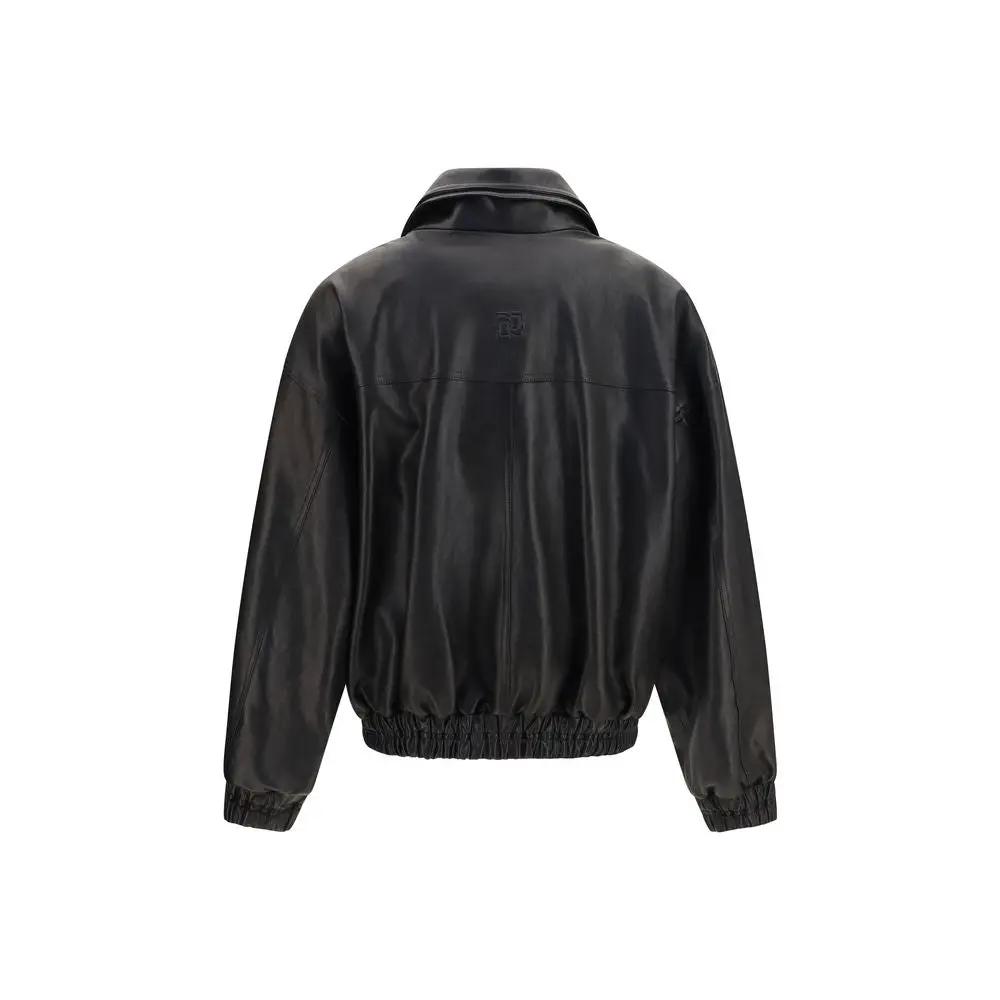 Magda Butrym Sample Sale | Magda Butrym Black Lambskin Leather Jacket - | Designer outlet