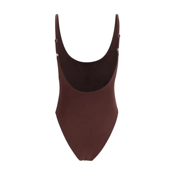 Magda Butrym Bordeaux Polyamide One-Piece Swimsuit