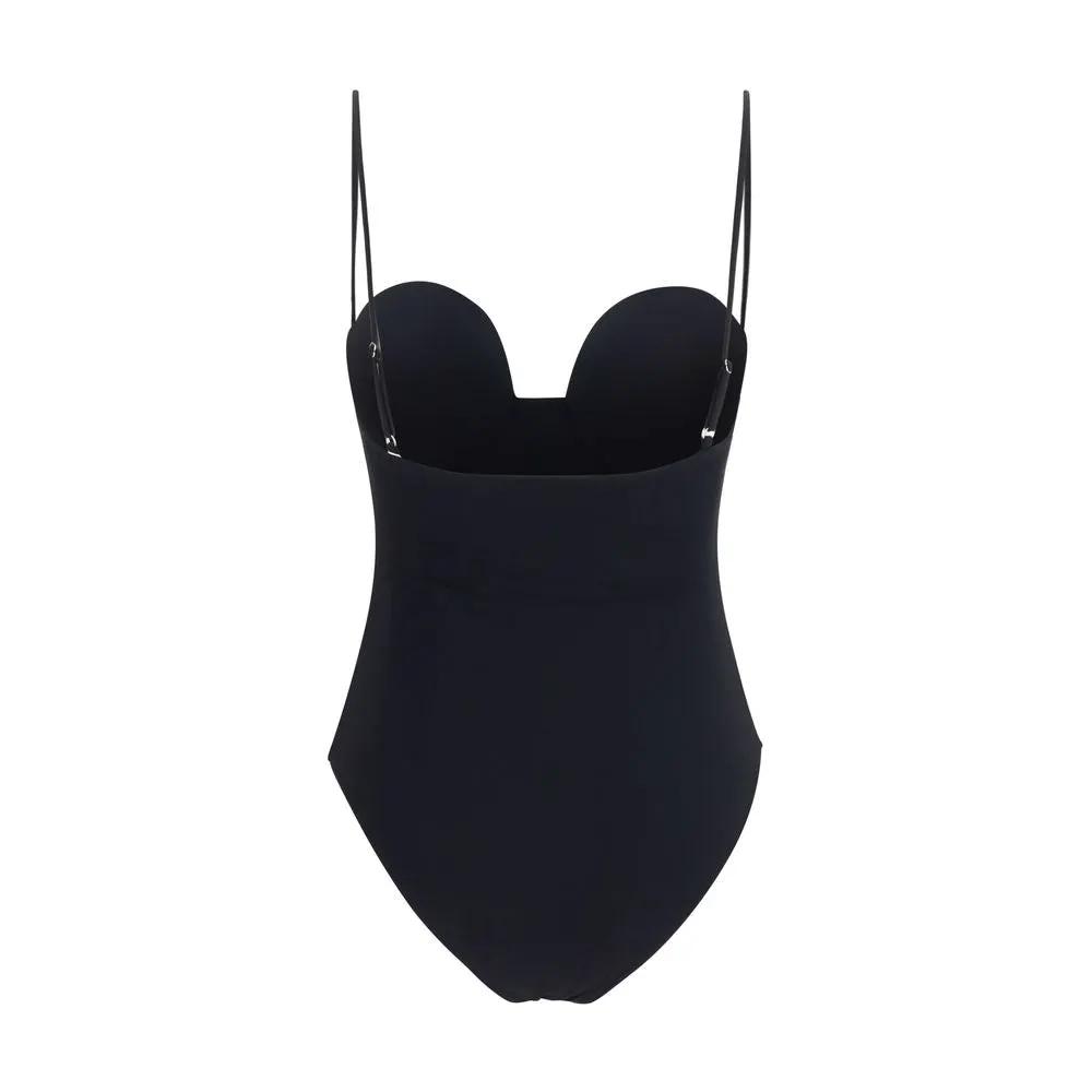 Magda Butrym Sample Sale | Magda Butrym Black Polyamide One-Piece Swimsuit - | Designer outlet