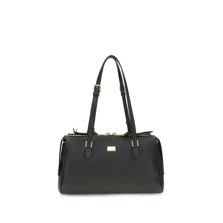 Dolce &amp; Gabbana Black Calf Leather Bos Taurus Shoulder Bag