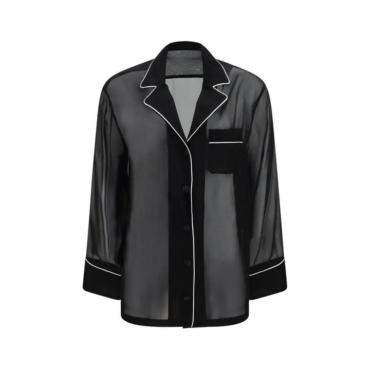 Dolce &amp; Gabbana Black Silk Shirt