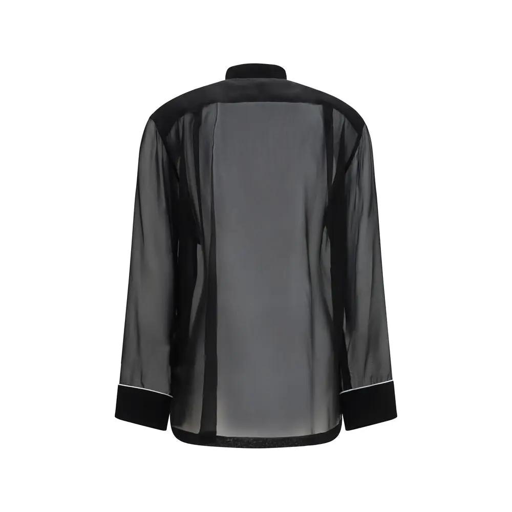 Dolce & Gabbana Sample Sale | Dolce & Gabbana Black Silk Shirt - | Designer outlet