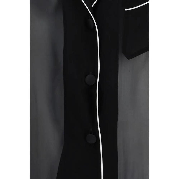 Dolce &amp; Gabbana Black Silk Shirt