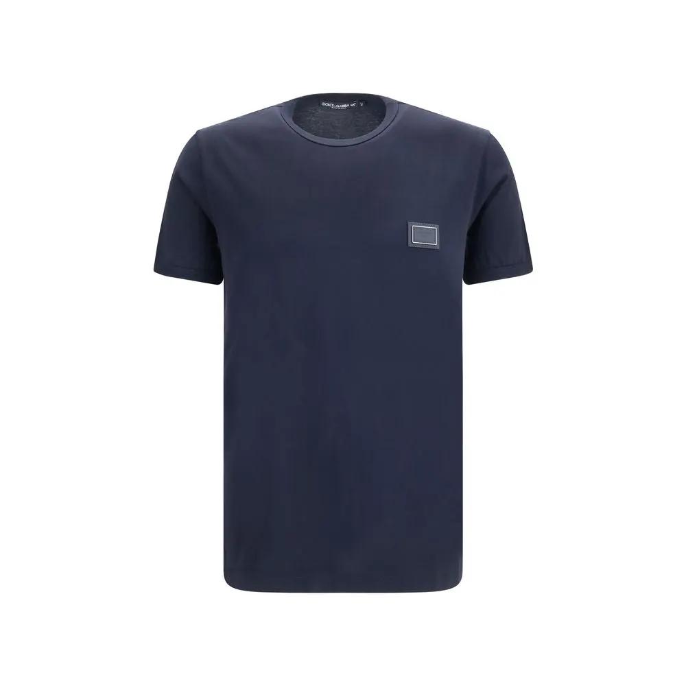 Dolce &amp; Gabbana Black Cotton T-Shirt