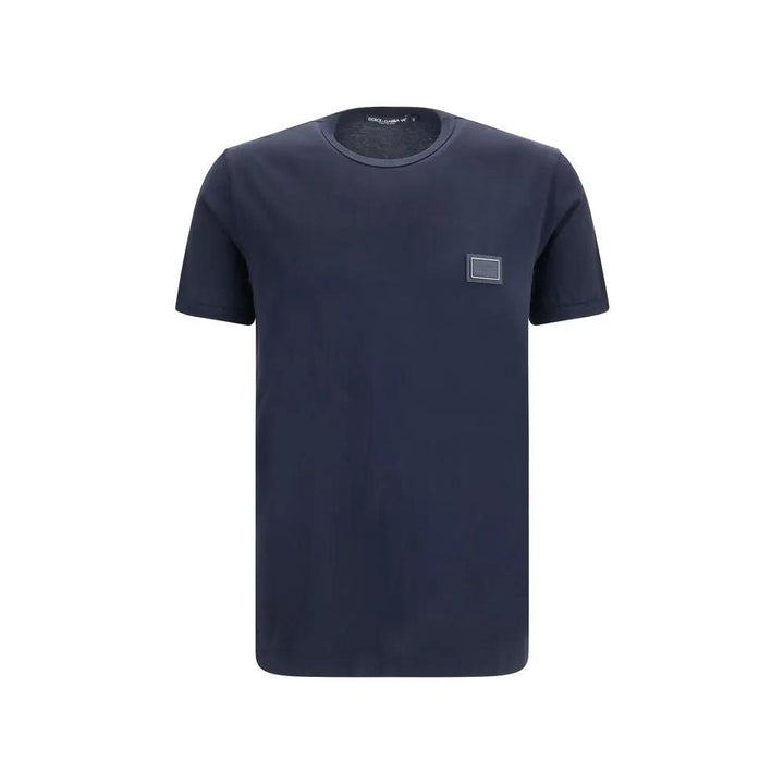 Dolce &amp; Gabbana Black Cotton T-Shirt