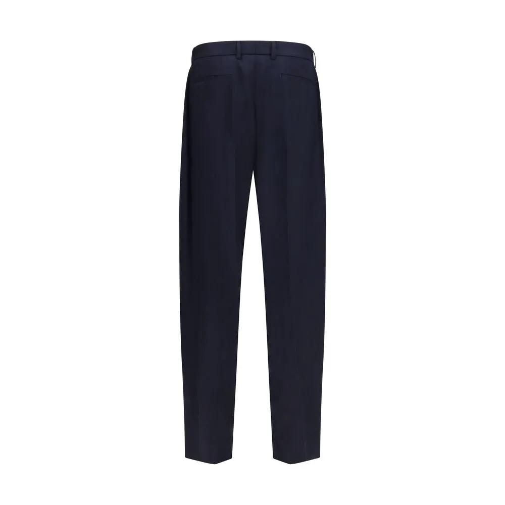 Dolce &amp; Gabbana Blue Wool Oves Aries Dress Pants
