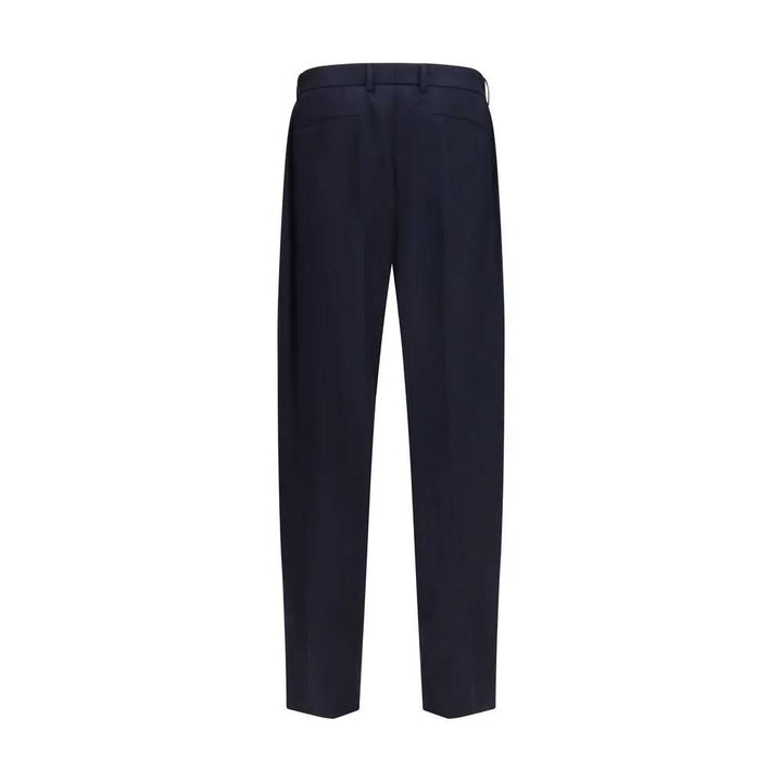Dolce &amp; Gabbana Blue Wool Oves Aries Dress Pants