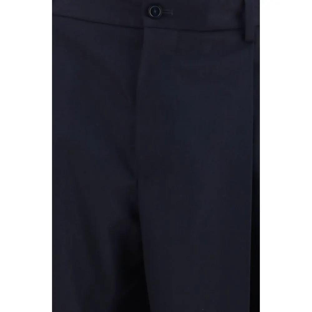 Dolce &amp; Gabbana Blue Wool Oves Aries Dress Pants