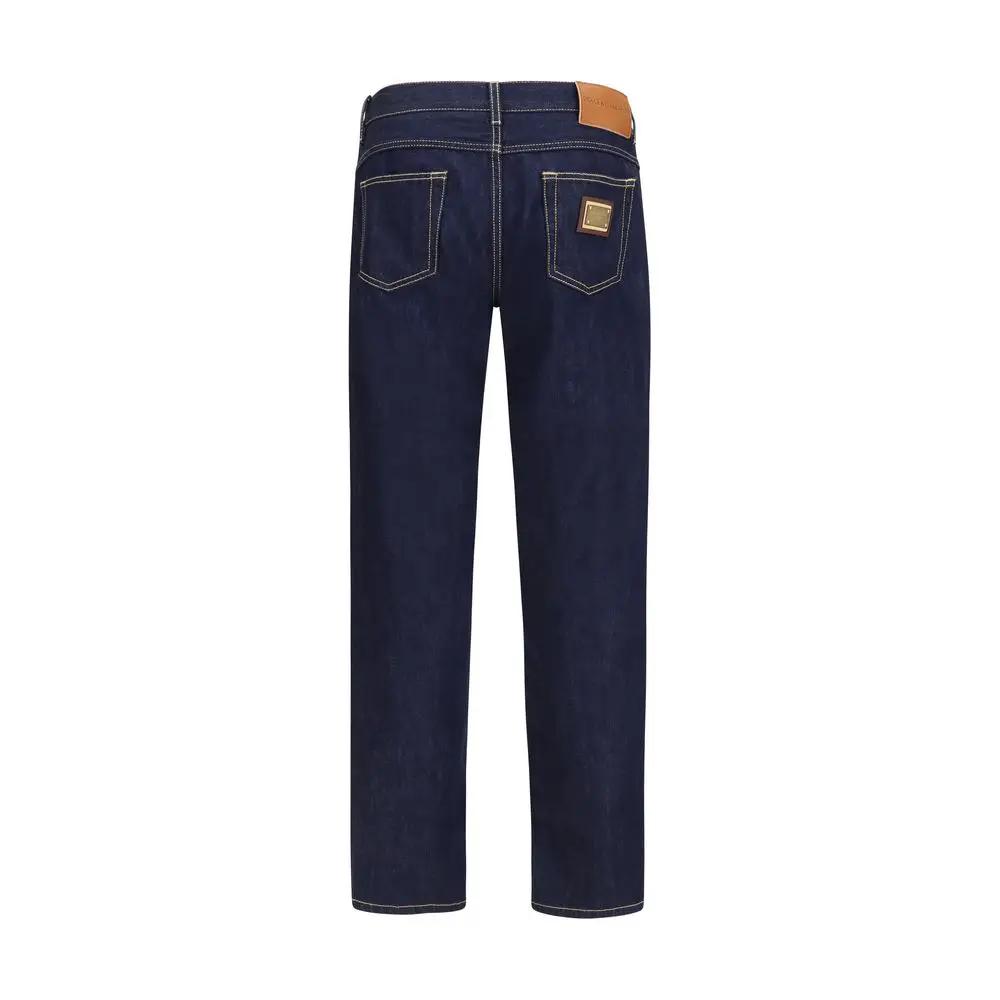 Dolce &amp; Gabbana Blue Cotton Jeans Denim