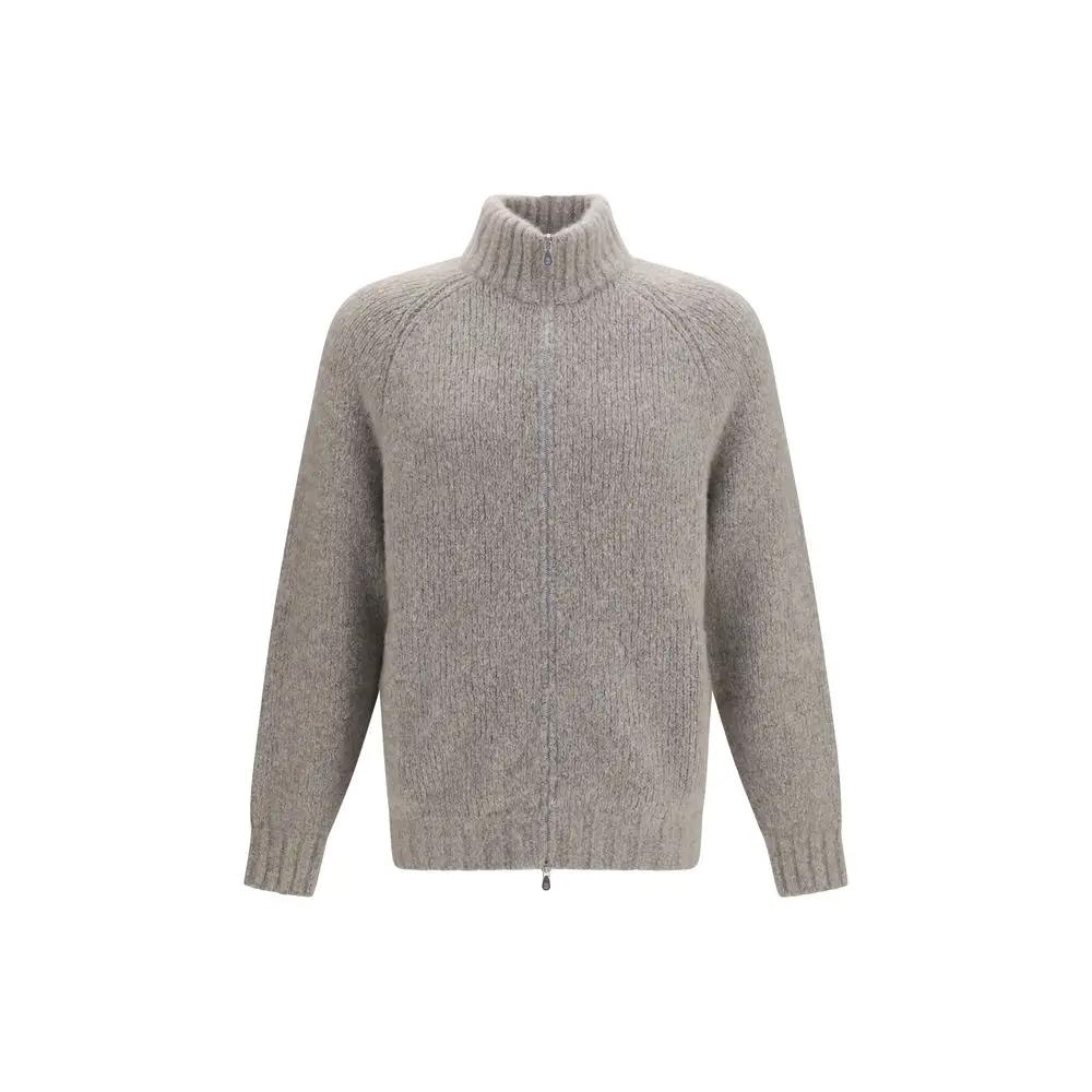 Brunello Cucinelli Gray Cashmere Cardigan