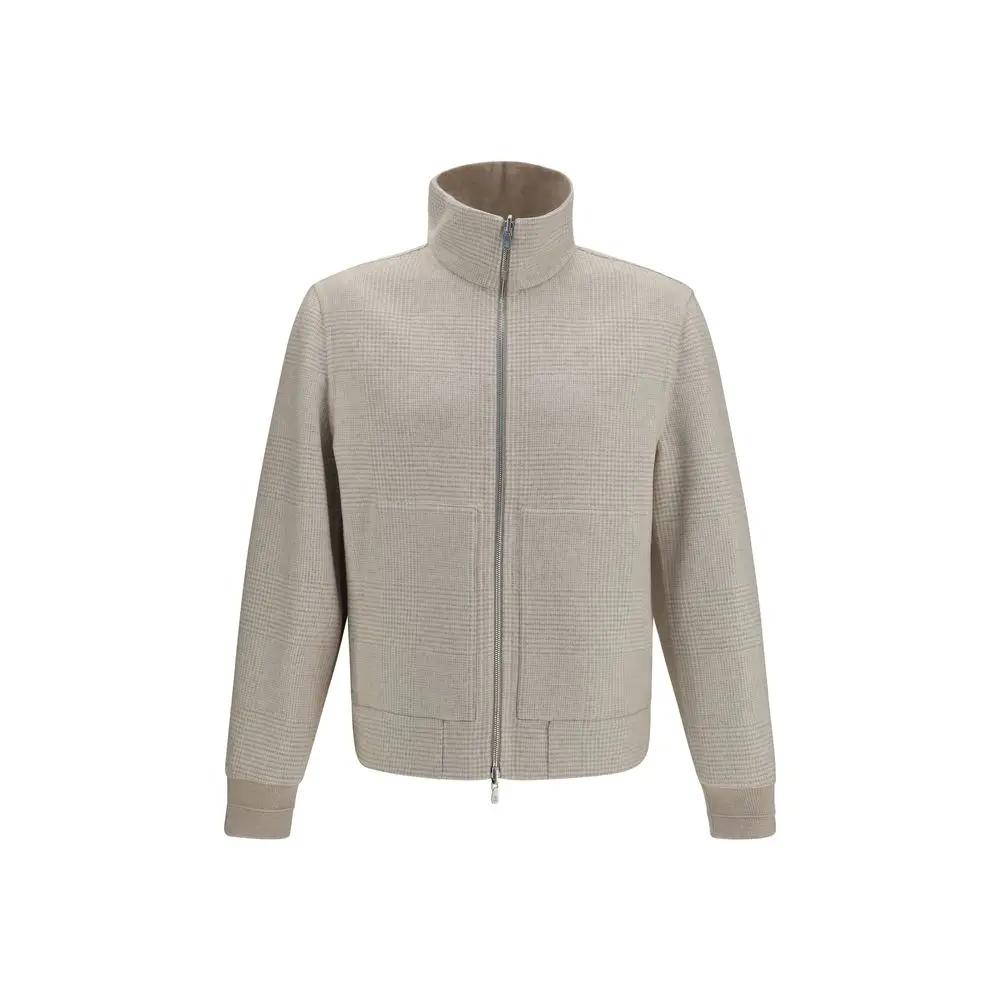 Brunello Cucinelli Beige Cashmere Full-Length Jacket