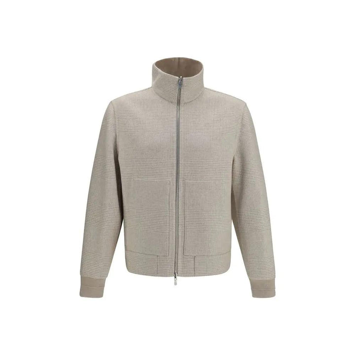 Brunello Cucinelli Beige Cashmere Full-Length Jacket
