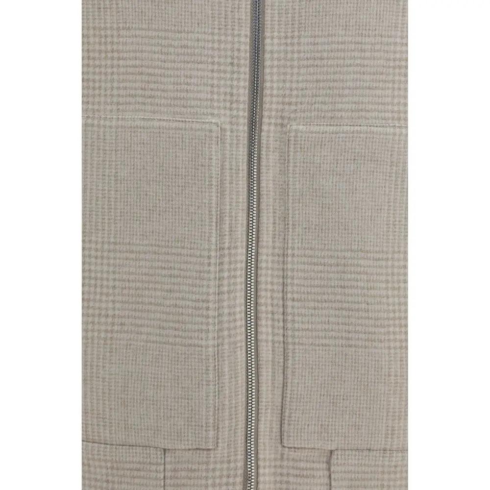 Brunello Cucinelli Beige Cashmere Full-Length Jacket