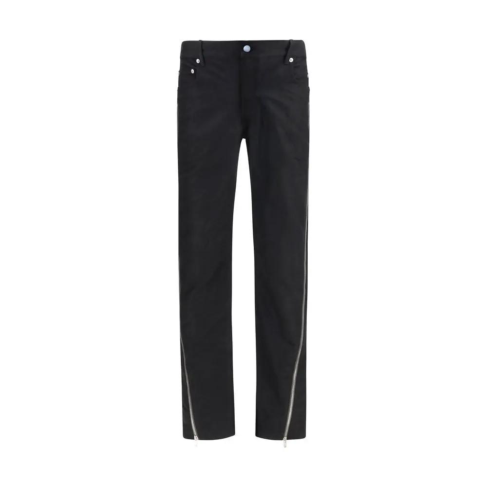 Rick Owens Black Wool Oves Aries Straight-Leg Jeans