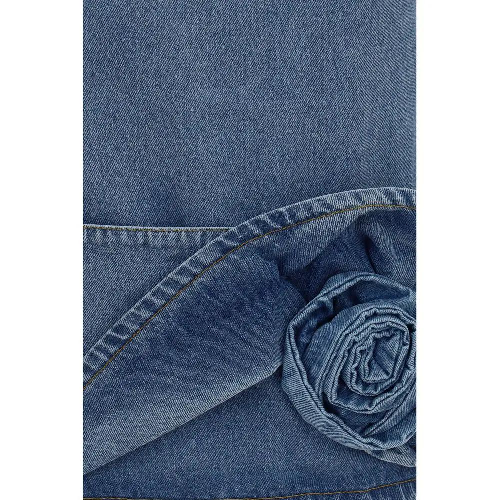 Magda Butrym Blue Cotton Casual Dress