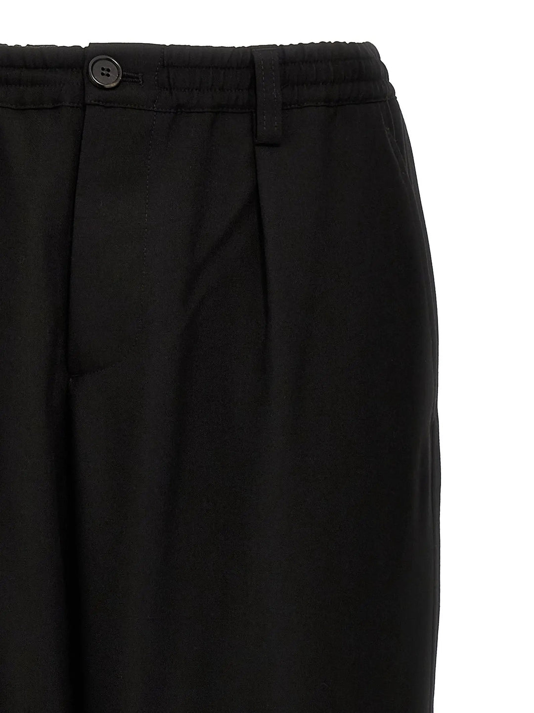 Marni Black Virgin Wool Cropped Pants