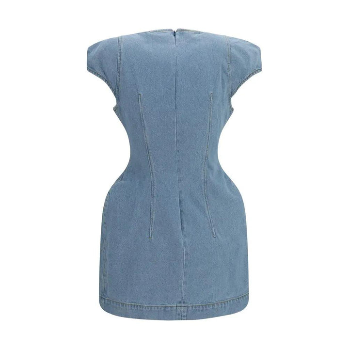 Magda Butrym Blue Cotton Casual Dress