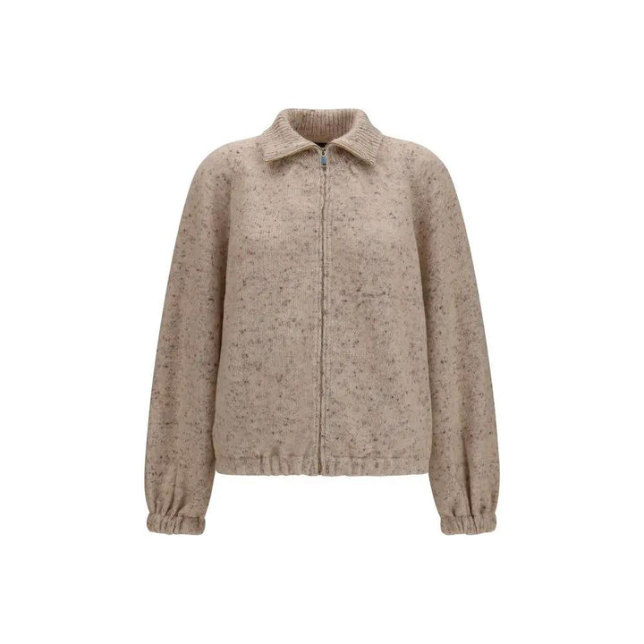 Fabiana Filippi Beige Wool Oves Aries Bomber