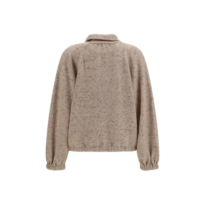 Fabiana Filippi Beige Wool Oves Aries Bomber