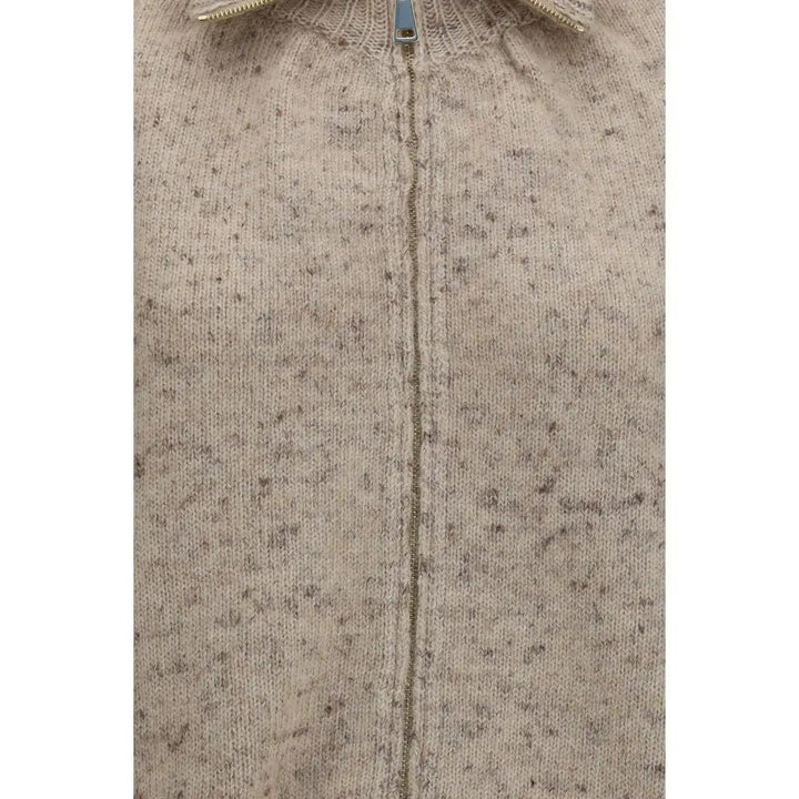 Fabiana Filippi Beige Wool Oves Aries Bomber
