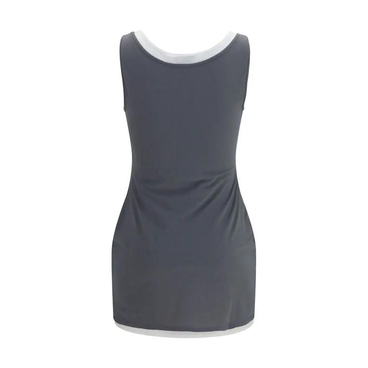 Miu Miu Gray Recycled Polyamide Casual Dress