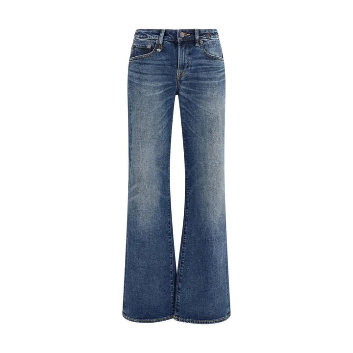 R13 Blue Cotton Straight-Leg Jeans