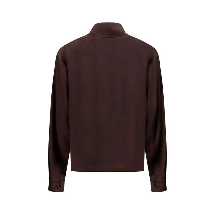 Tom Ford Brown Silk Dress Shirt