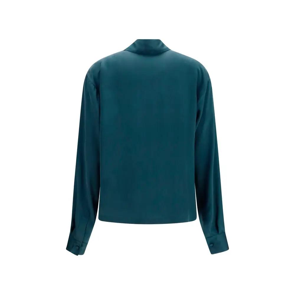 Tom Ford Blue Silk Shirt