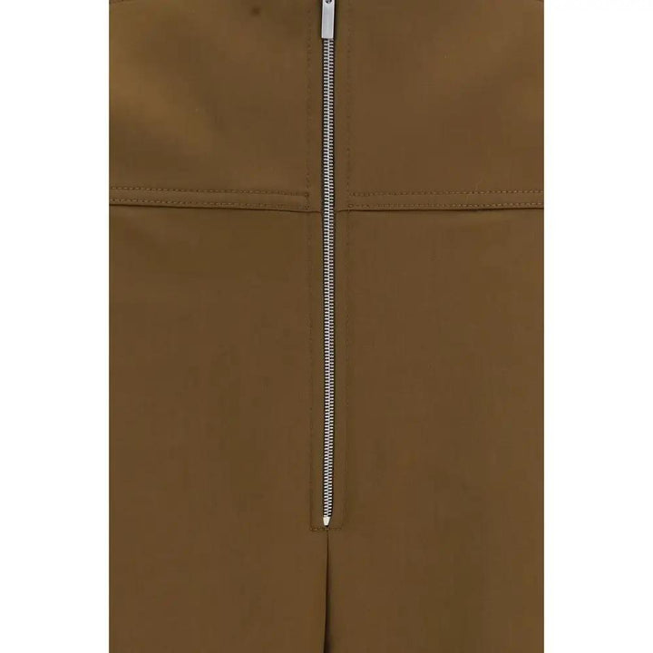 Ferragamo Brown Wool Oves Aries Casual Pants
