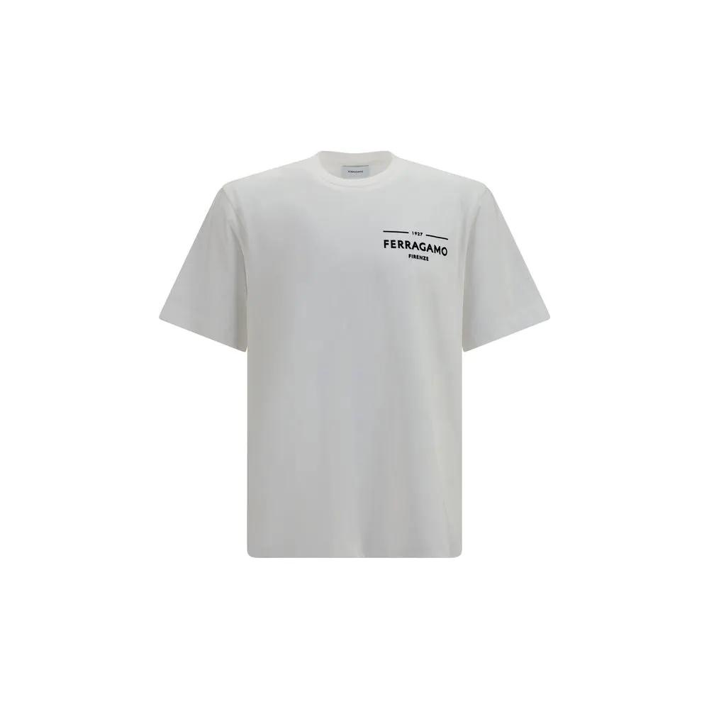 Ferragamo White Cotton T-Shirt