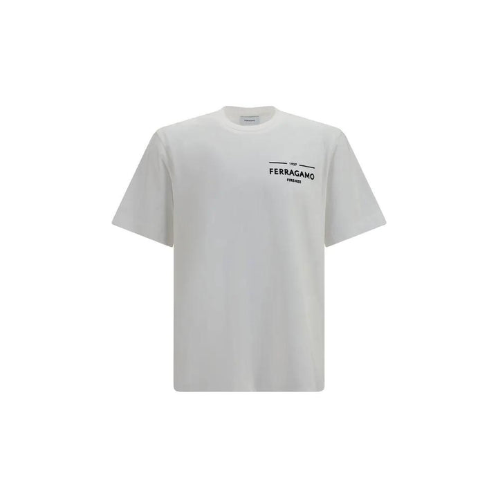 Ferragamo White Cotton T-Shirt
