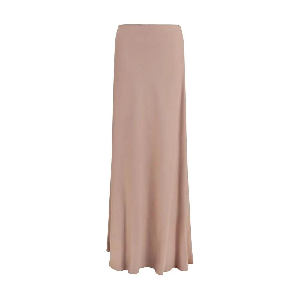 Fabiana Filippi Beige Lyocell Long Skirt
