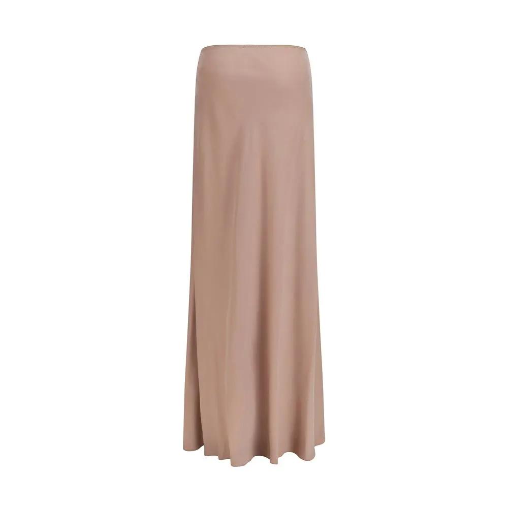 Fabiana Filippi Beige Lyocell Long Skirt