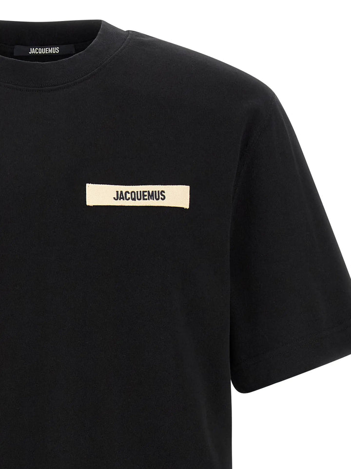 Jacquemus Black Cotton T-Shirt