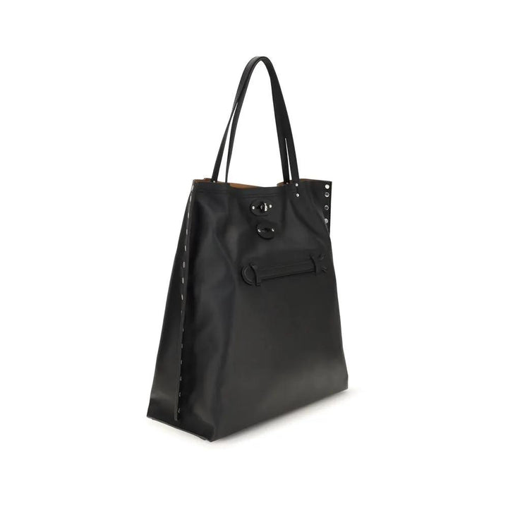 Zanellato Black Calf Leather Bos Taurus Shoulder Bag