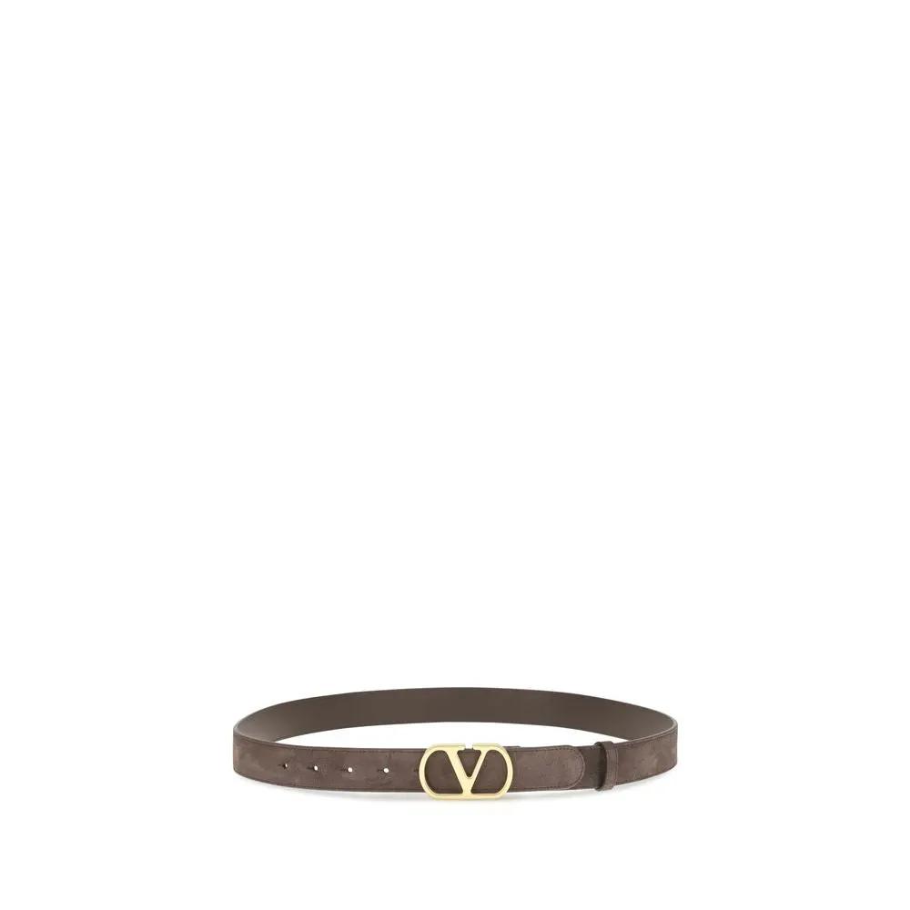 Valentino Garavani Sample Sale | Valentino Garavani Brown Calf Leather Bos Taurus Belt - | Designer outlet