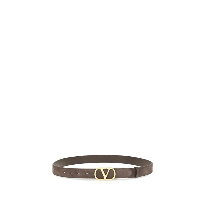 Valentino Garavani Brown Calf Leather Bos Taurus Belt